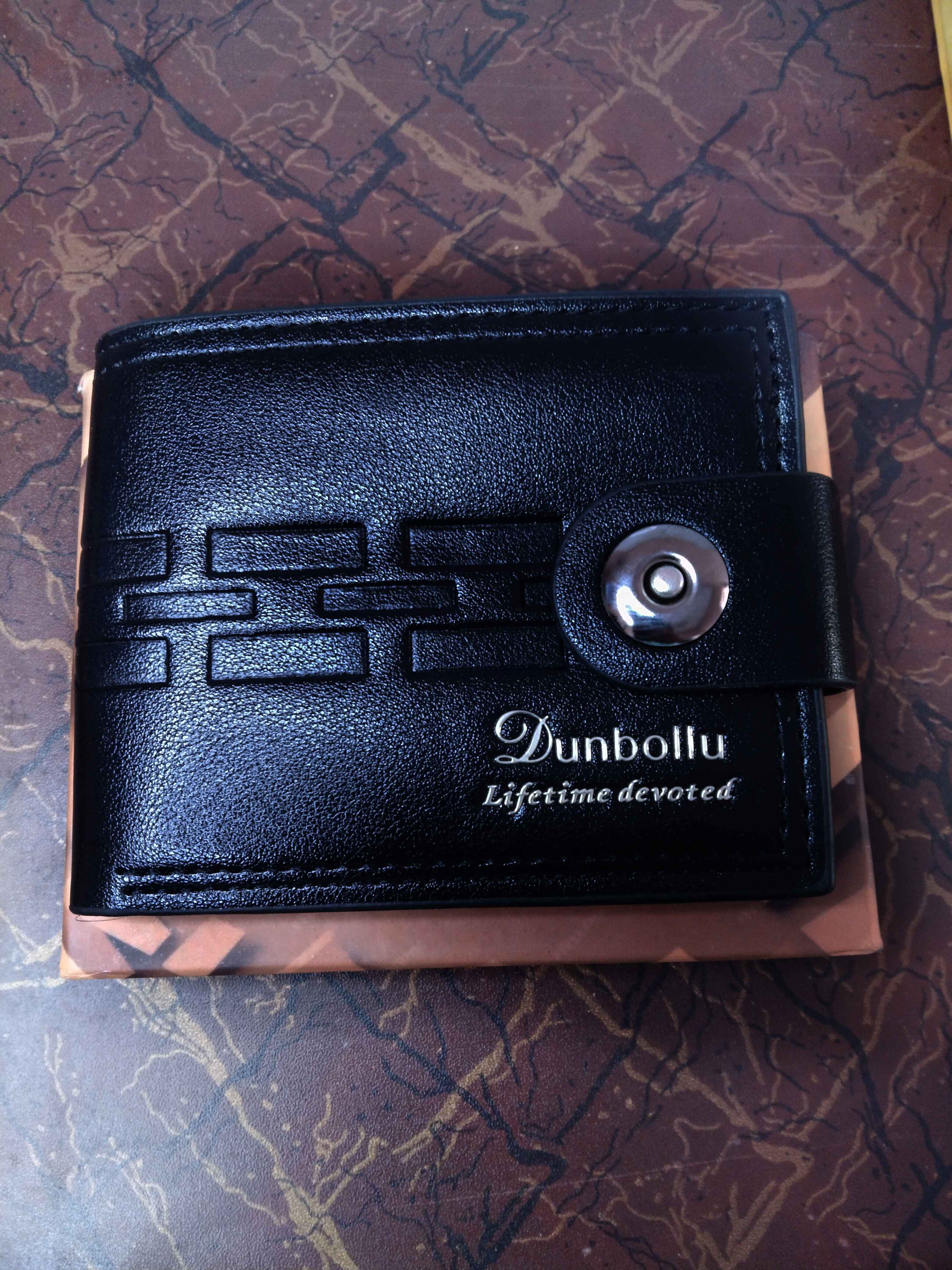 Pure Leather Black Wallet For Men