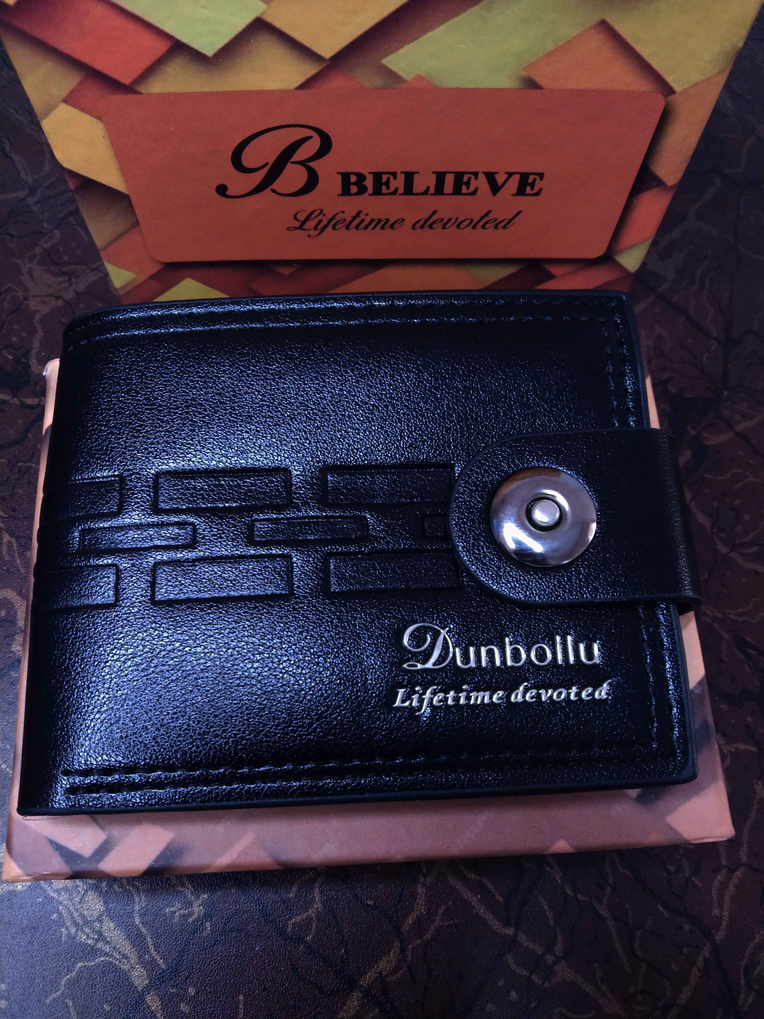 Pure Leather Black Wallet For Men
